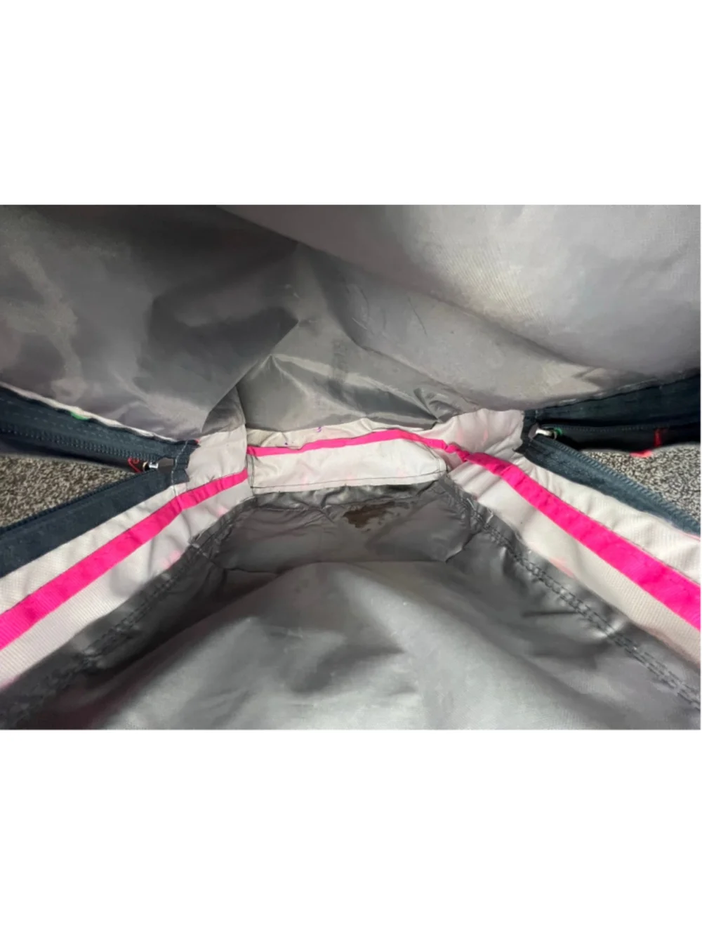 Jansport Grey And Pink Seahorse Print School Travel Laptop Book Bag Backpack